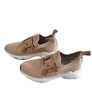 Tod's Tan Kate SlipOn Sport Knit Sneakers